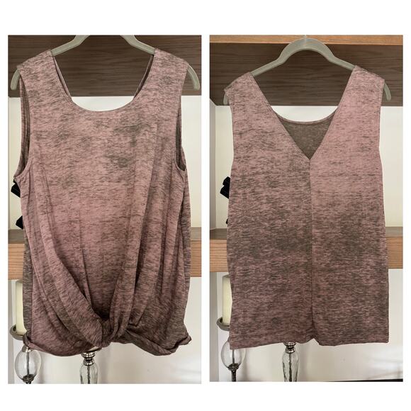 Twist Front, Heathered Tank Top - Picture 1 of 6